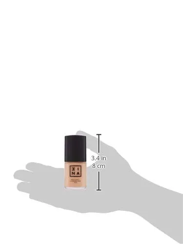 3INA MAKEUP - Multifunctional Foundation Primes and Conceals - Medium Coverage - Natural Matte Finish - Long Lasting & Hydrating Formula - Vegan - The 3 in 1 Foundation 206 Beige
