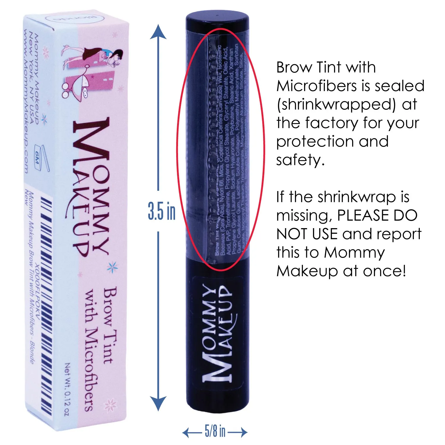 Brow Tint with Microfibers - Tinted Eyebrow Gel - Blonde