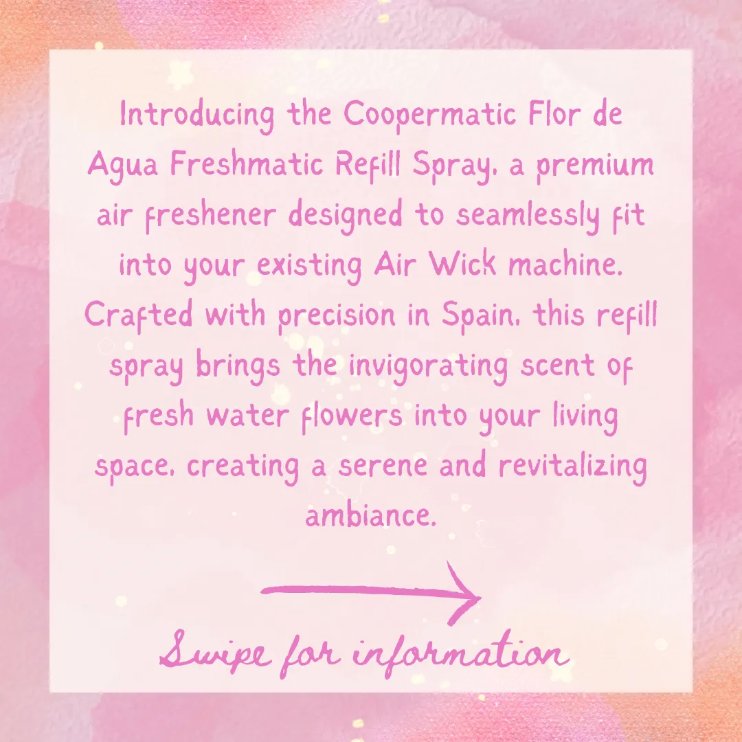 Coopermatic FLOR DE AGUA Freshmatic Refill