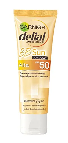 Crema protectora con color BB Sun FPS50  de Garnier